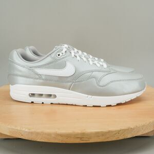 Womens 15.5 / Mens 14 - Nike Air Max 1 NBY 'Aquarius' Metallic Silver Shoes NEW
